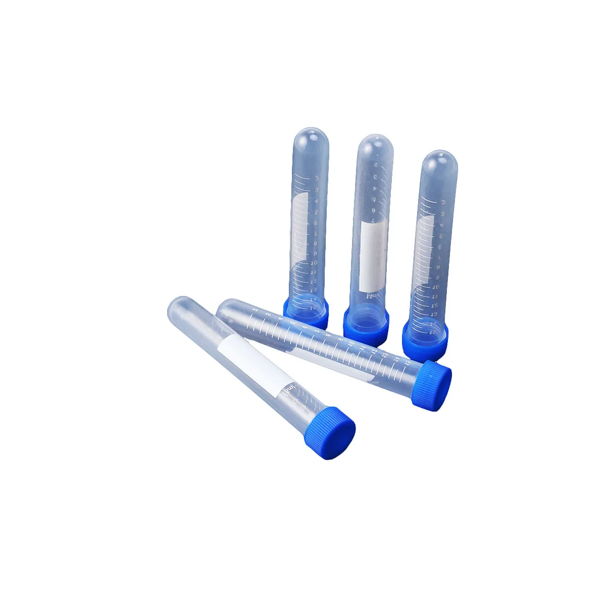 50Pcs 15Ml Screw Cap Centrifuge Tubes Accurate Volume Markings High Clarity Smooth Finish High Speed Centrifugation Lab