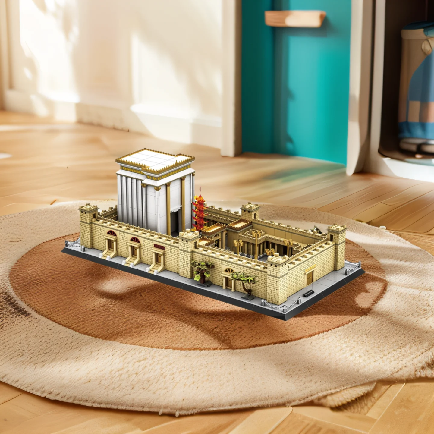 

Creative Israel Famous Architecture Building Block Cultural Construction Jerusalem Beit HaMikdash Model Brick Toy Collection