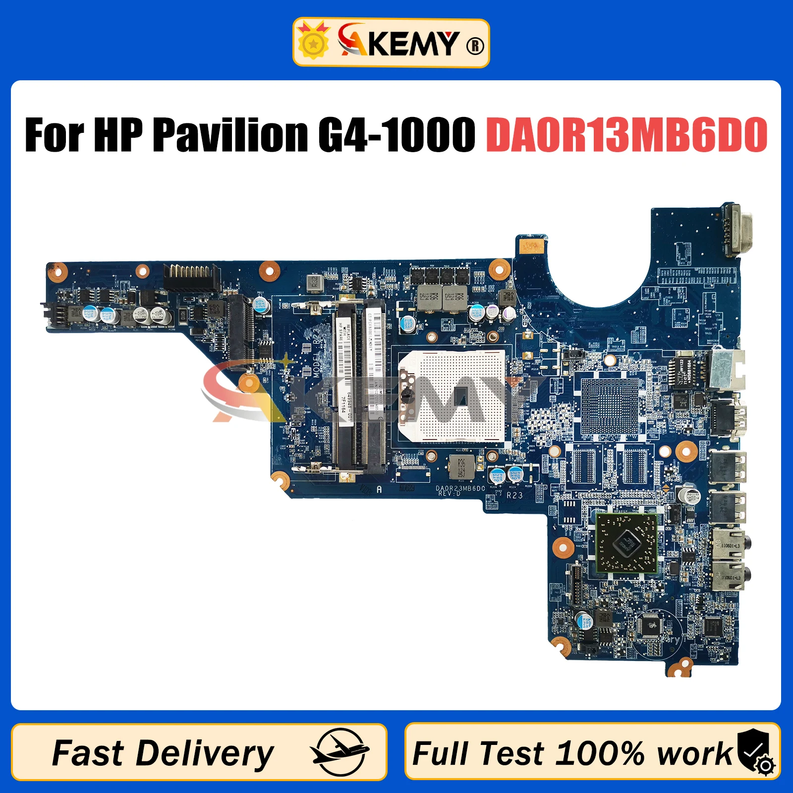 

DA0R13MB6D0 DA0R23MB6D0 Mainboard For HP Pavilion G4-1000 G6-1000 R13 R23 Laptop Motherboard 649948-001 Full Tested