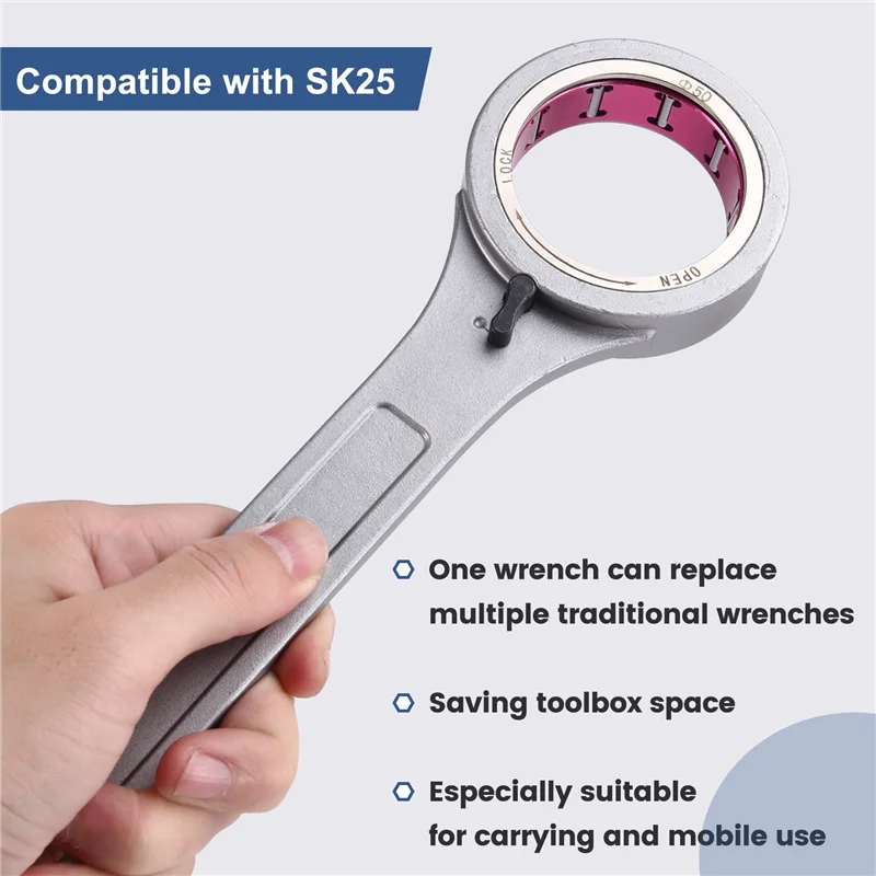 

ABGE-SK Wrench Φ50 With Switch Wrench Key Nut Wrench Tool Holder Bracket Tool Collet Chuck For SK25