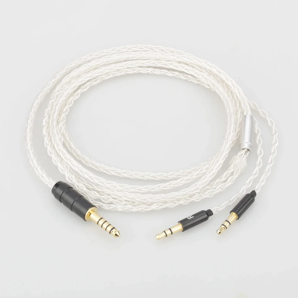 Audiocrast HIFI 8 Cores 7N OCC Silver Plated OCC Balanced Headphone upgrade cord cable For Hifiman SUNDARA he400i he400s HE560