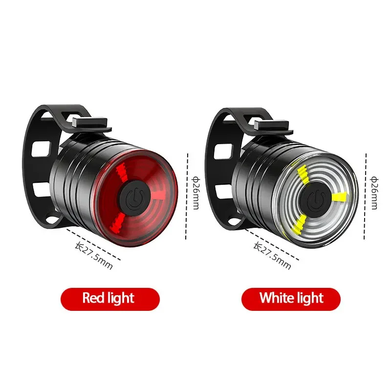 1~10PCS Front Rear Lights Set 3 Modes LED Cycling Headlight Taillight Waterproof Lantern Aluminum Alloy Bike Accessories