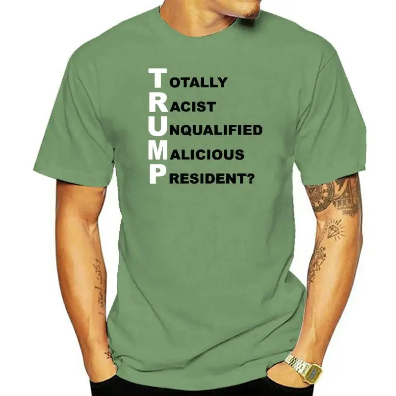 Trump Acronym Anti Trump T-Shirt Political Activist Dump Trump Joke Funny/Not!!Summer 2022 Fashion Summer Fitness Movie T Shirt