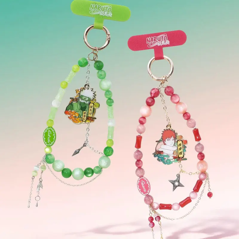 

Eaki Naru-To Shippuden Different Color Series Blind Box Beaded Phone Chain Anime Character Pendant Peripheral Anime Fans Gift
