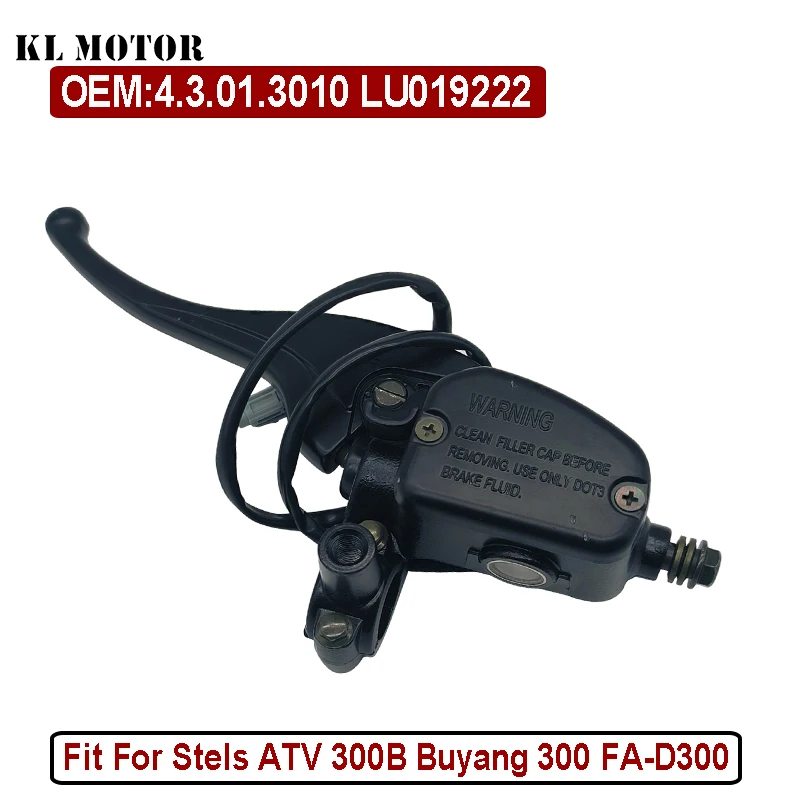 

Brake Pump Brake Master Cylinder for Stels ATV 300B Buyang 300 FA-D300 H300 G300 4.3.01.3010 LU019222