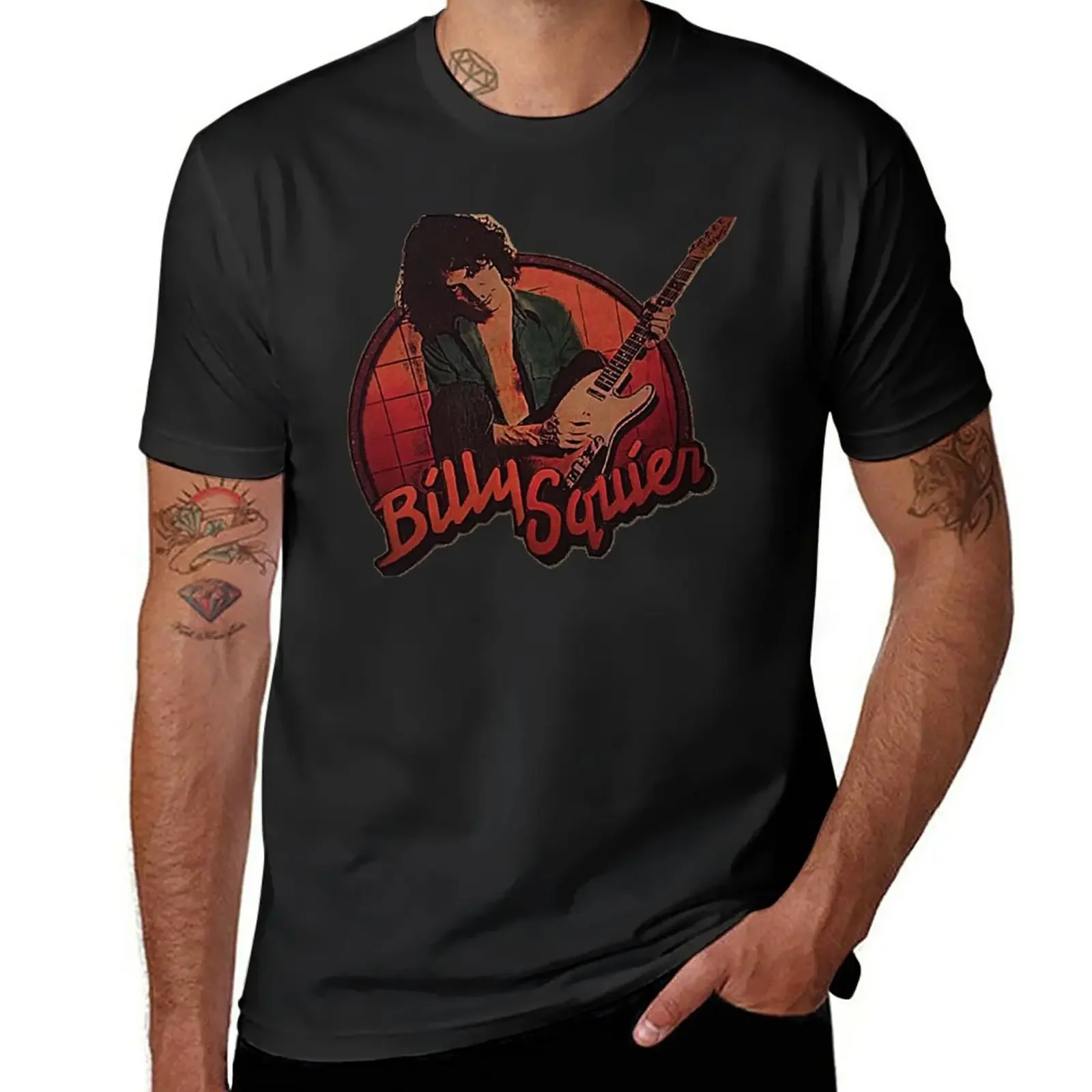 Nueva camiseta de Billy Squier, camiseta de Anime, blusa para hombre