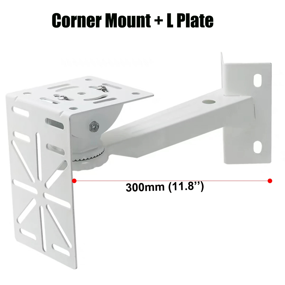 Aluminum Alloy Vertical Wall Corner Mount Pole Mount Holder Right Angle Reinforcing Plate High Speed PTZ IP CCTV Camera Bracket