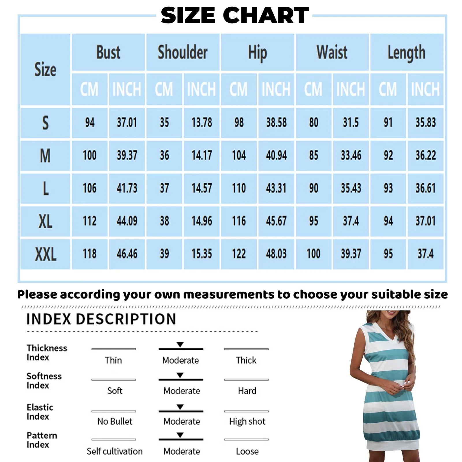 فستان بلوفر بدون أكمام مطبوع مخطط برقبة على شكل V ، فستان مستقيم بالدبابات ، اتجاه عصري غير رسمي ، تنقل يومي كلاسيكي ، جديد ، صيف