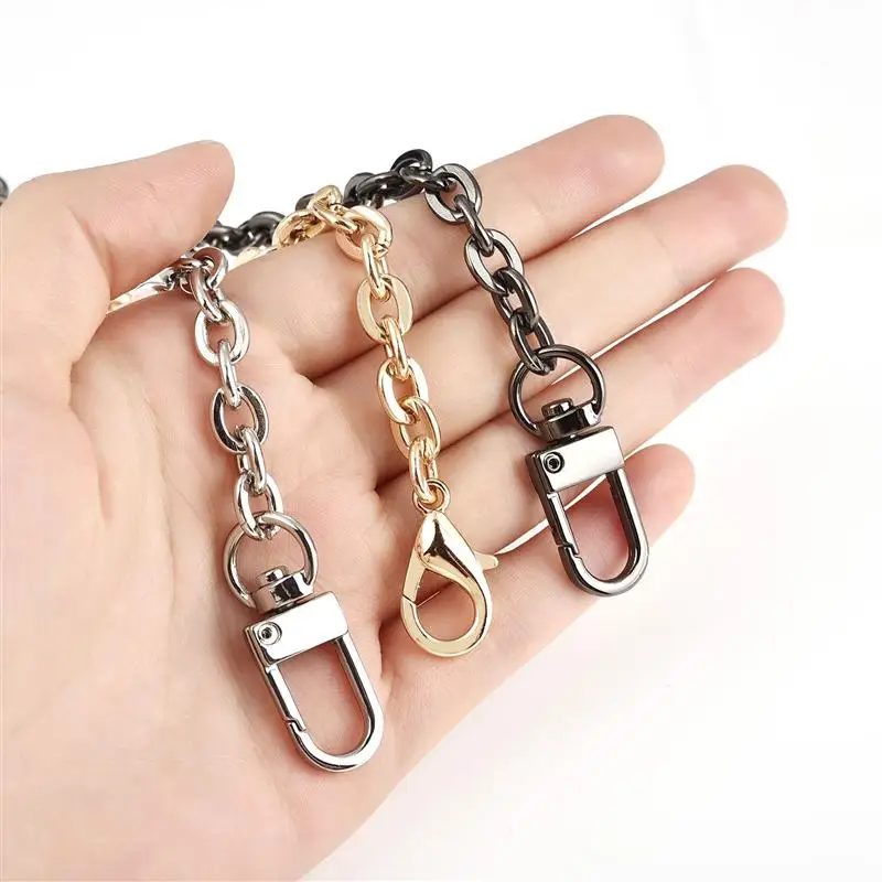 100/120CM Metal Bag Chain For Women Shoulder Bag Chain Bag Chain Gold Silver Strap Crossbody Bag Parts Belt Chain