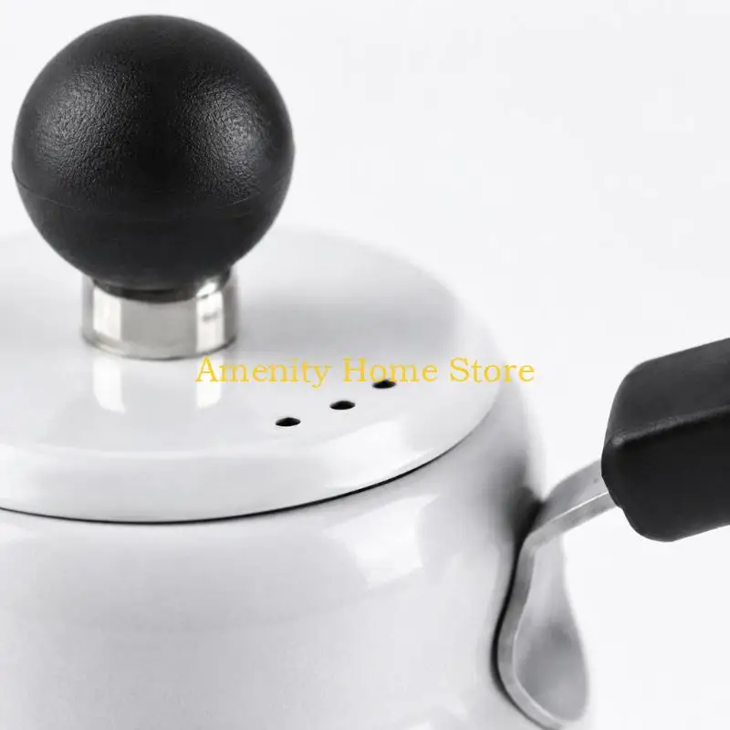 F26C Three-Rings Gooseneck Pouring Over Kettle with Rustproof Steel Construction and Focusing Flows Control for Home Kitchens