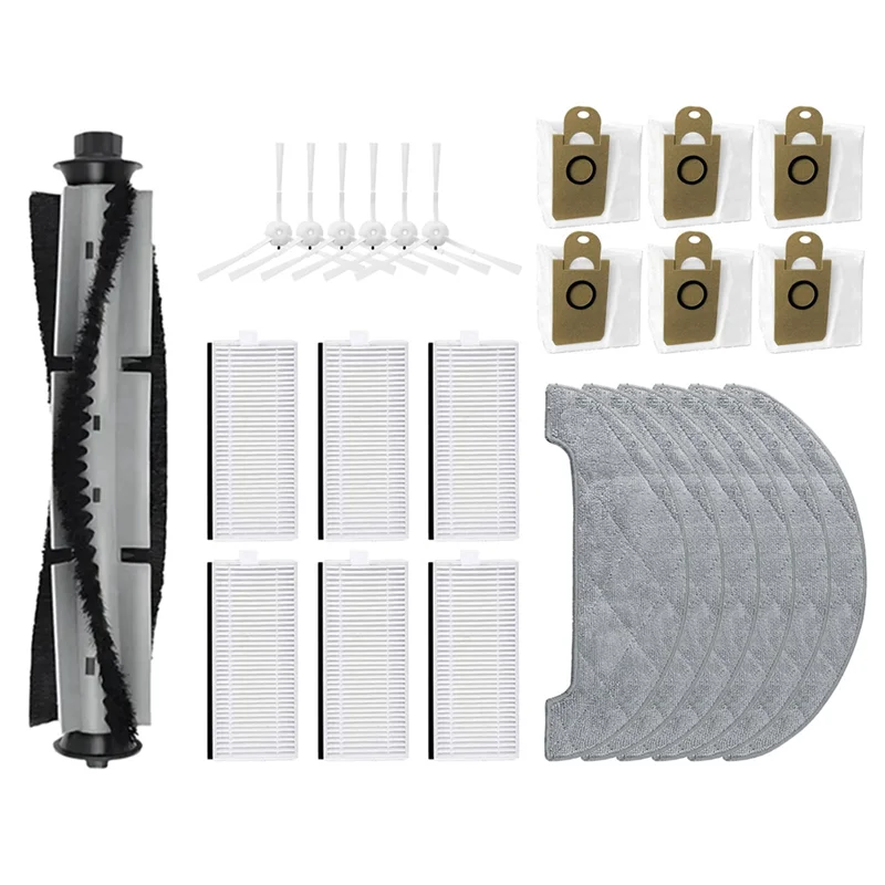 SANQ لـ Tama H14، Innos Innos R7، Lihas Lhhas Lh90 ملحقات مكنسة الروبوت كيس الغبار فلتر Hepa الأسطوانة الجانبية فرشاة ممسحة القماش