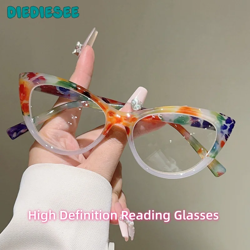 

DIEDIESEE Women's Glasses Cat's Eye Classic Anti Blue Light Reading Glasses Myopia And Hyperopia Prescription Customization 3589