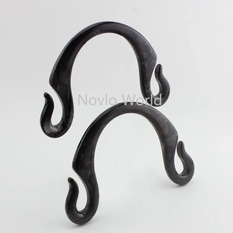 2-10-20 Pieces 17*11cm Resin Bag Handle Replacement Wooden/Plastic Bag Handles for Handbag Wallet Purse Bags Straps Accessories
