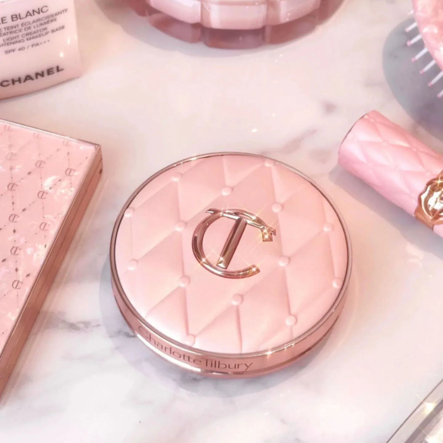 Charlotte Makeup Air Cushion Lightweight Lasting Moisture Oil Control Eyeshadow Palette Multi‑Purpose Natural Tilbury Cosmetics