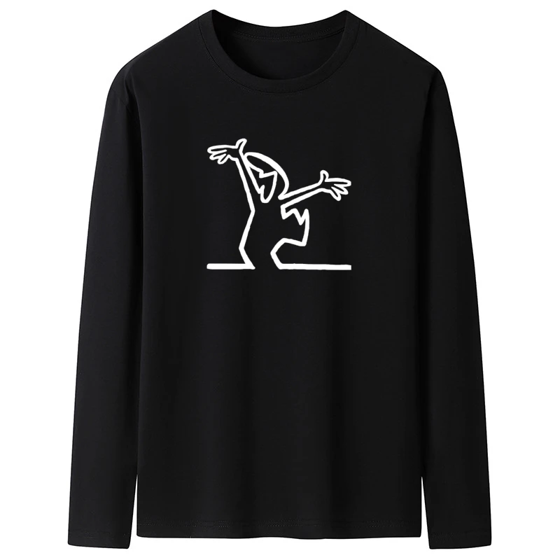 

Casual Simple Style Men's Long Sleeve T-shirt Fashion Comfortable Oversized Pullover Casual O-neck Loose Tops Autumn y2k Clothes
