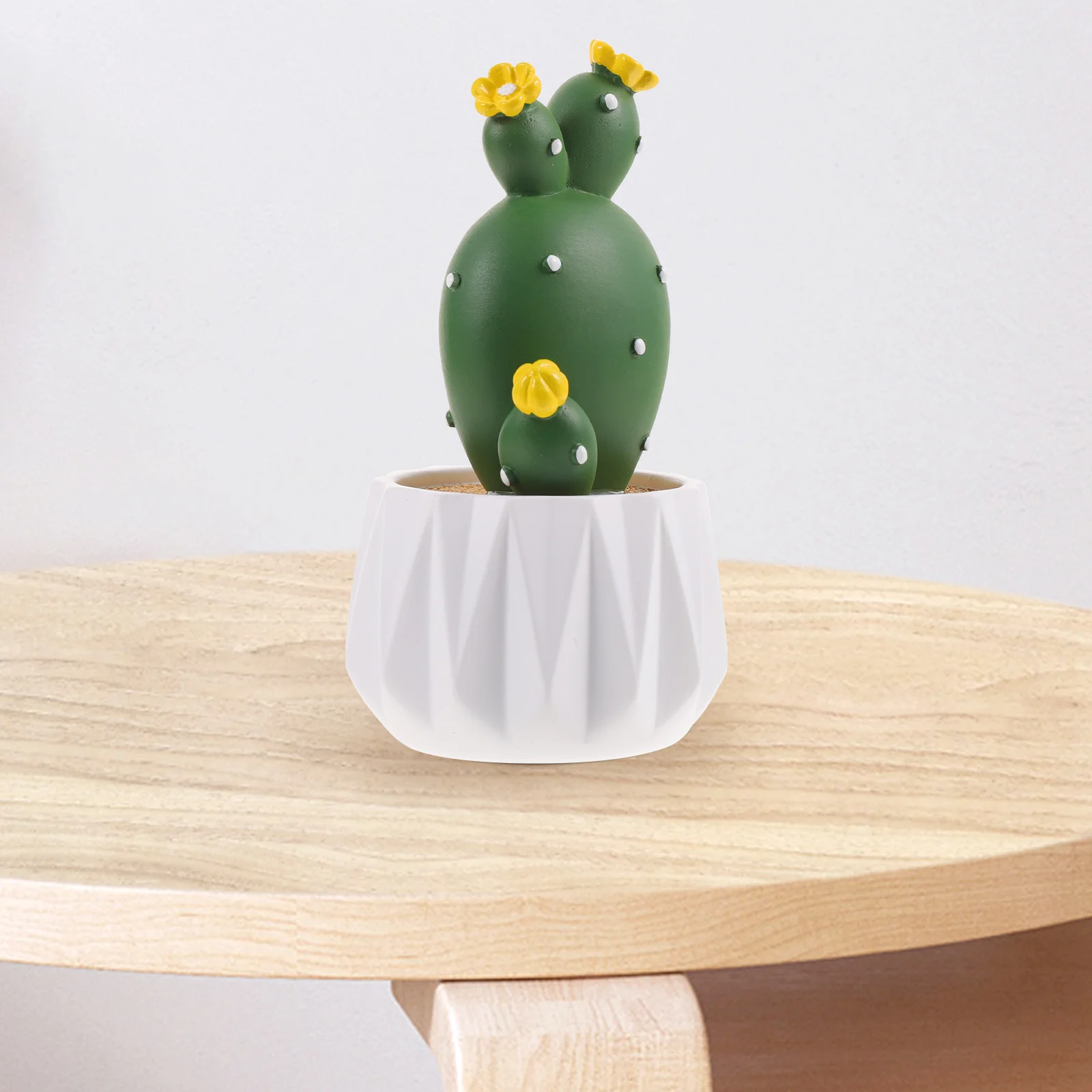 

Artificial Resin Cactus Plant Decorative Faux Potted Succulent Lifelike Bonsai Tabletop Cactus Home Decor Tabletop Potted Plant