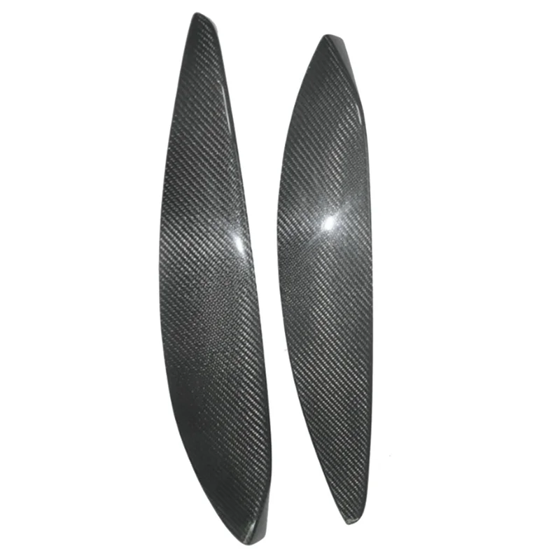 مصباح إضاءة أمامي من ألياف الكربون الطبيعي ، ديكورات غطاء للحواجب لـ Vauxhall Opel ، Astra H-way ، مصباح