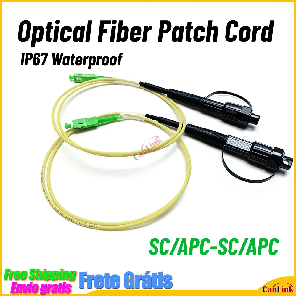 

5pcs/lot IP67 Waterproof Corning HUAWEI SC/APC OptiTap Fiber Optic Patch Cord 1/2/3 Meter SM OPT/SCAPC-SC/APC Fiber Patch Cord