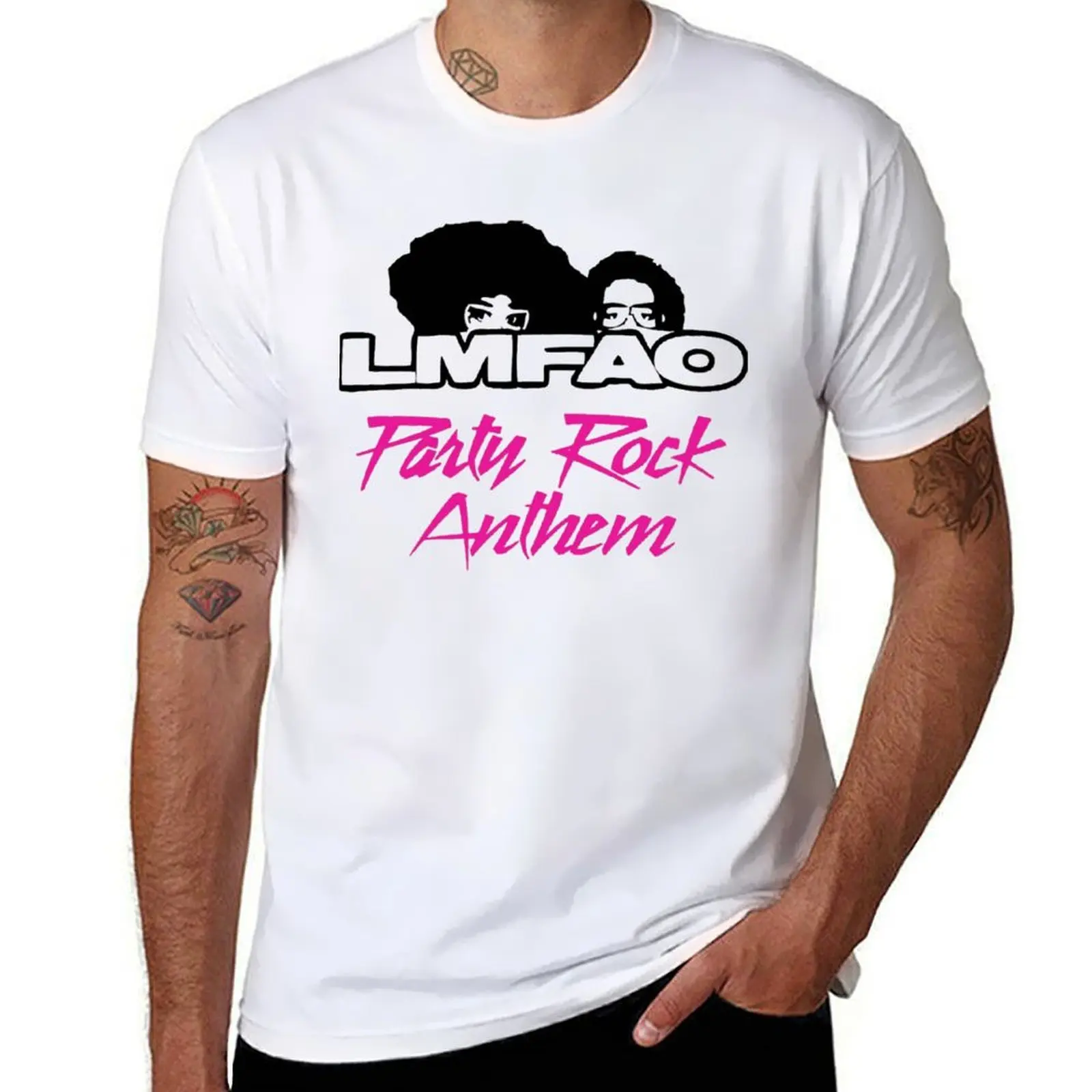 

Band Lmfao Music Product Logo T-Shirt man t shirts high quality luxury brand cotton t shirts high quality T-shirt