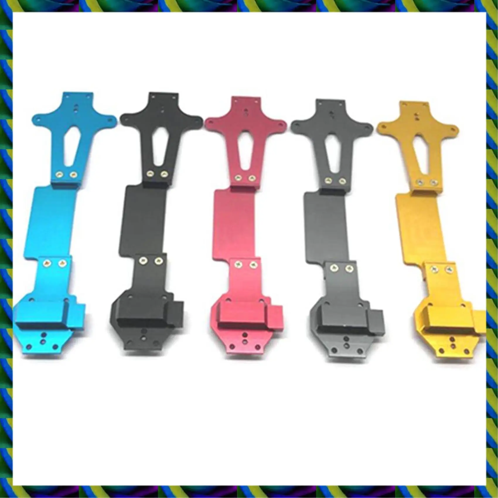 يوميا 2X لـ Wltoys 144001 RC ترقية قطع غيار السيارات المعدنية لوحة الطابق الثاني 144001-1259، أحمر