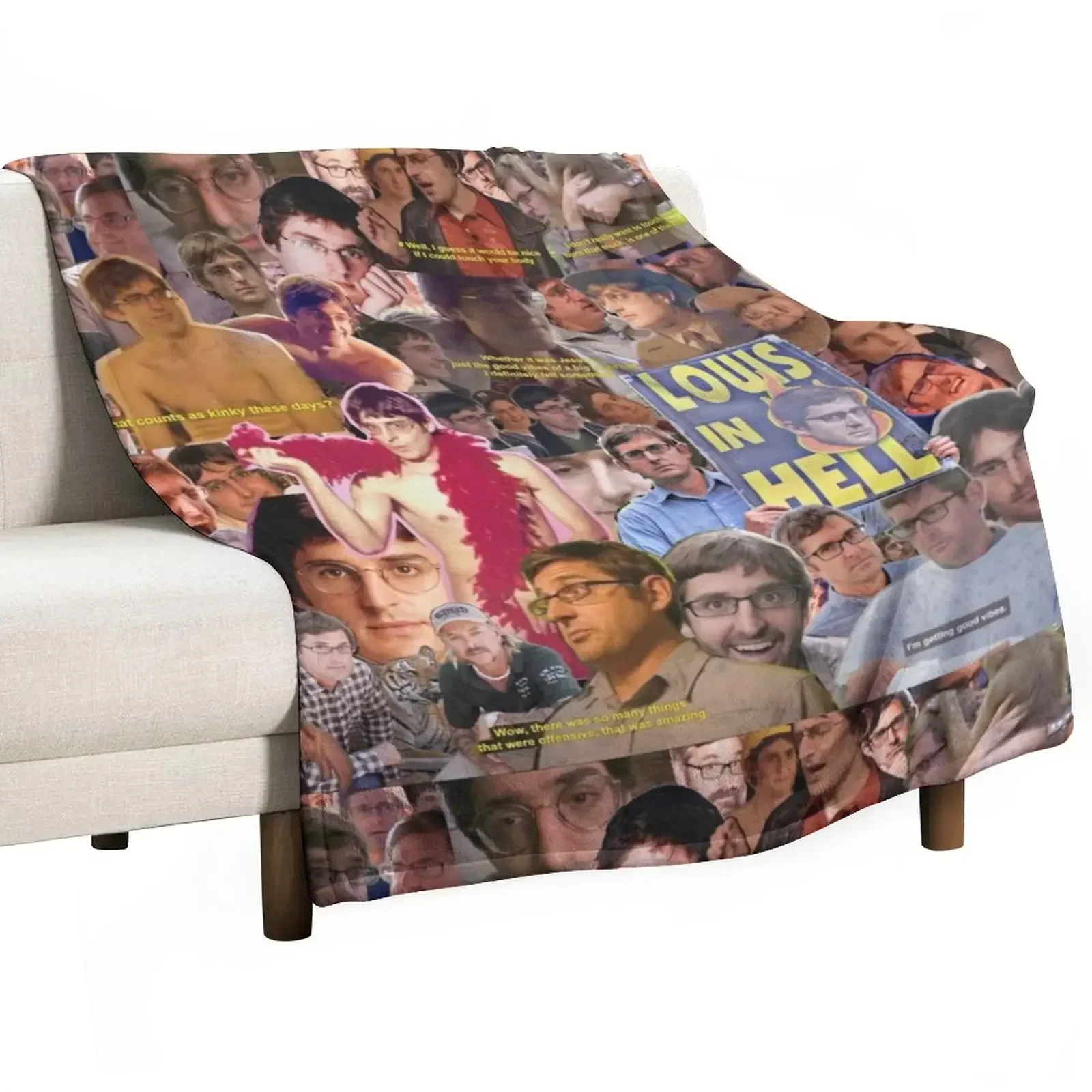 

Louis Theroux Throw Blanket christmas decoration Sofa Flannels christmas gifts Blankets