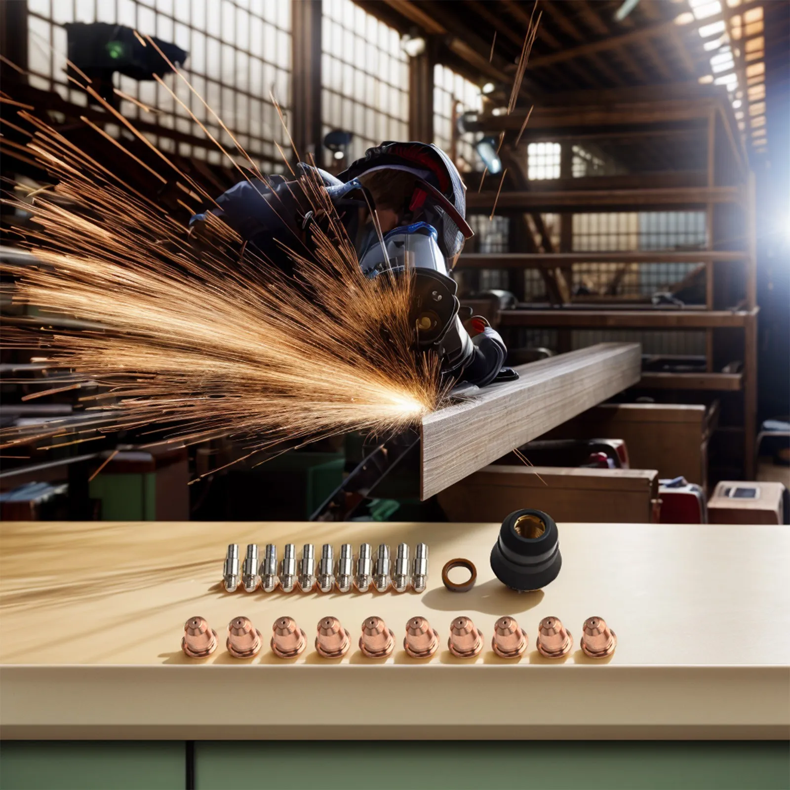 Электроды для плазменной резки подходят для аппаратов IPT 60, PT 40, PT 60, 0.9 мм, CUT55.