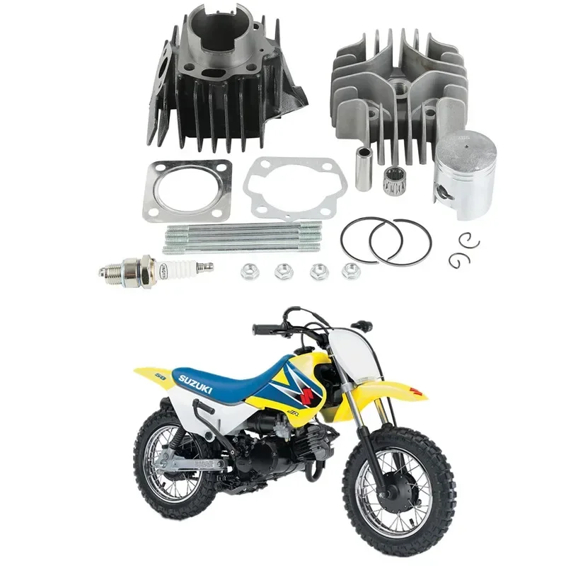 

Для Suzuki JR50 50cc 1978-2006 2003 2004 2005, аксессуары для мотоциклов, комплект прокладок поршня цилиндра с большим отверстием