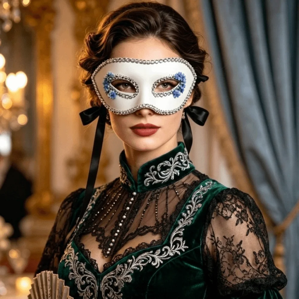 Classic Venetian Masquerade Masquerade Mask Handsome Adjustable Half Face Mask Novelty Creative Masquerade Masque Women