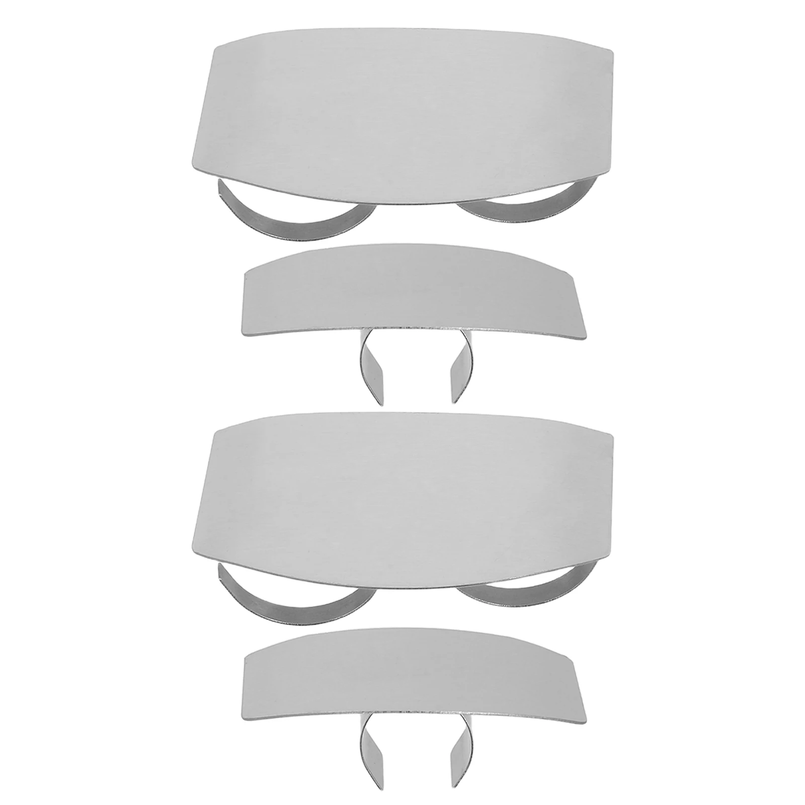 

4 Pcs Vegetable Hand Guard Dicing Finger Anti-cut Crochet Stainless Steel Culinary Shield Guards for Cooking