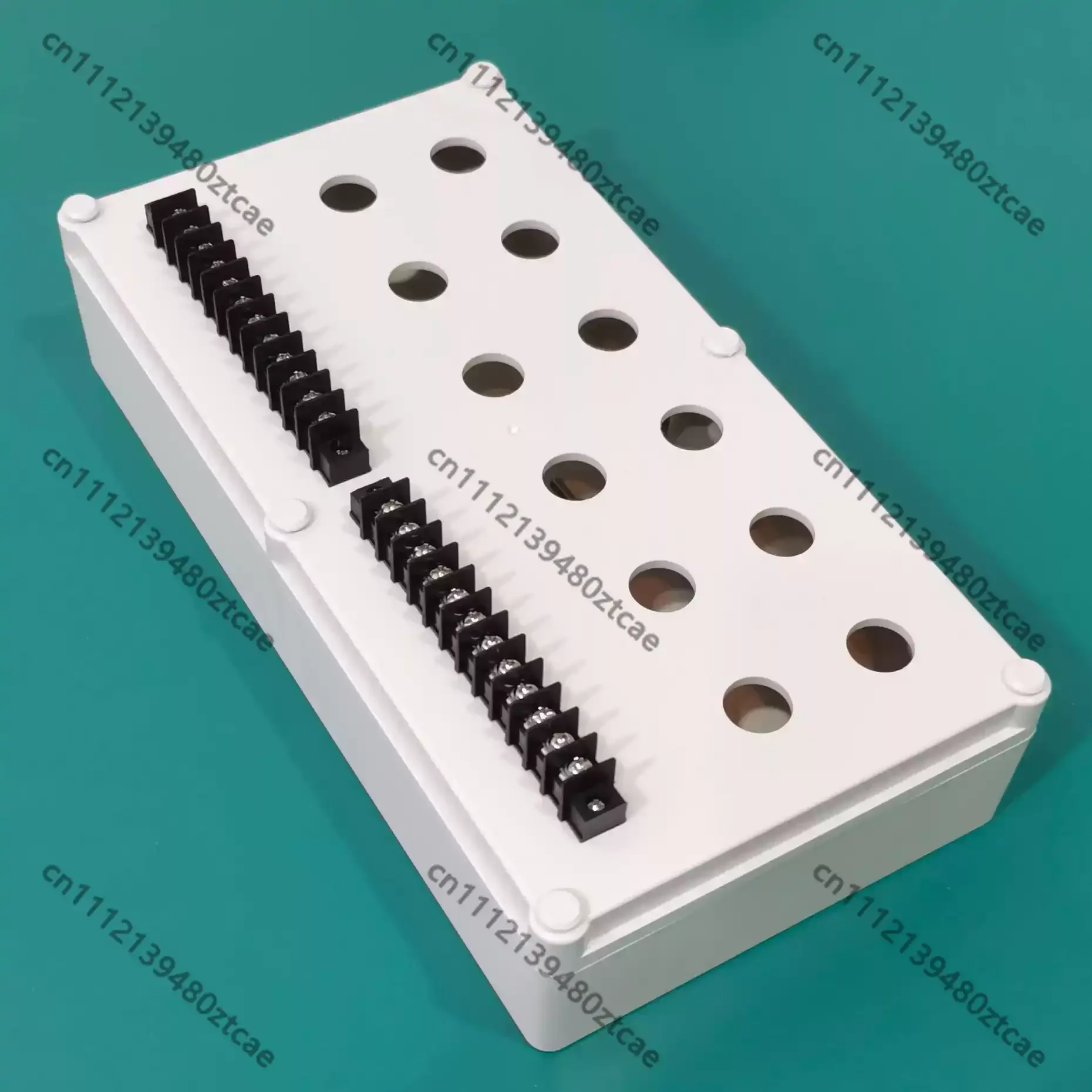 12 Holes Push Button Indicator Box With 24-Position Terminals Perforated Panel  Debug Box For Training Console Learning Practice