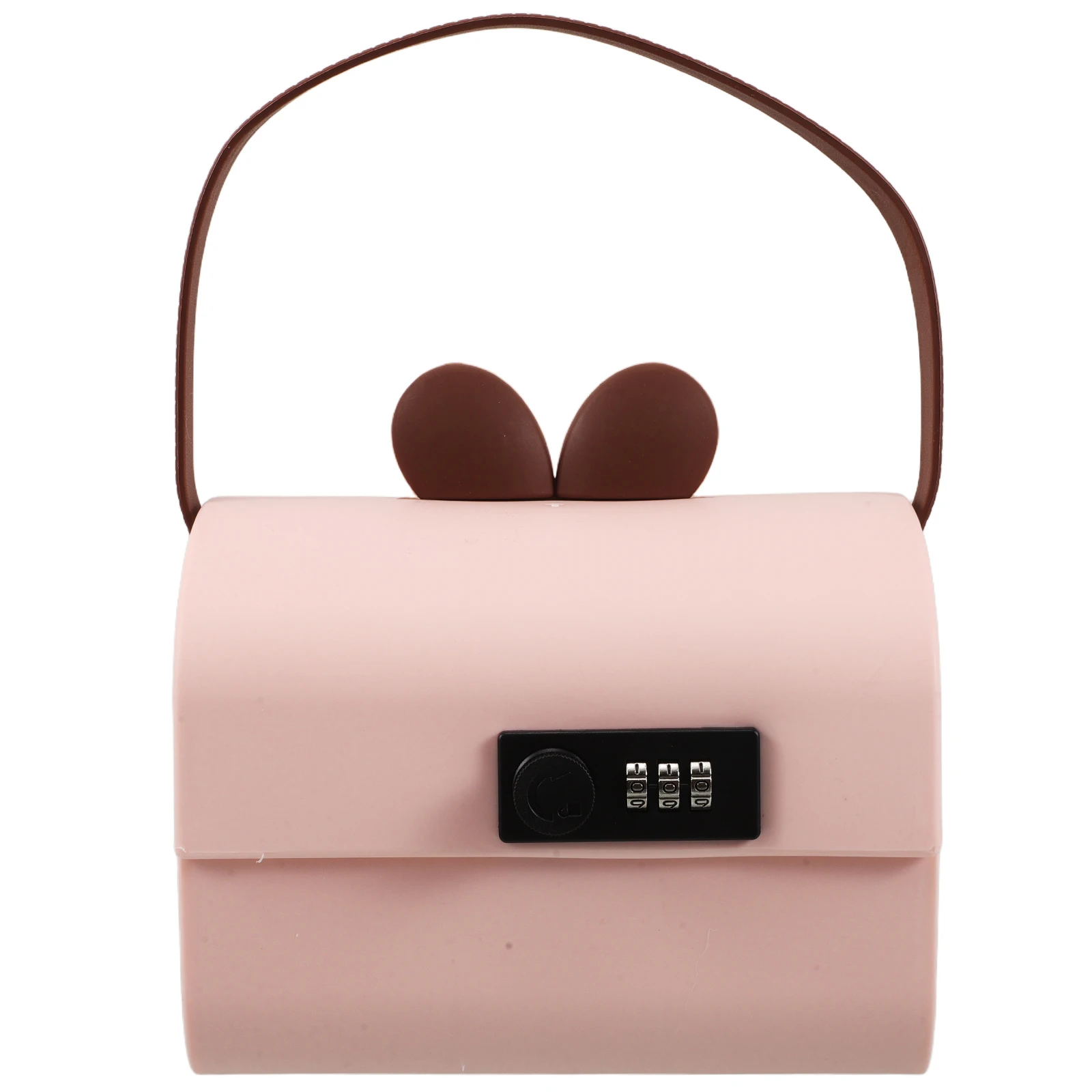 Boîte de rangement avec mot de passe, banque de pièces de monnaie rose de grande capacité pour enfants et adultes, coffre-fort incassable avec serrure à combinaison