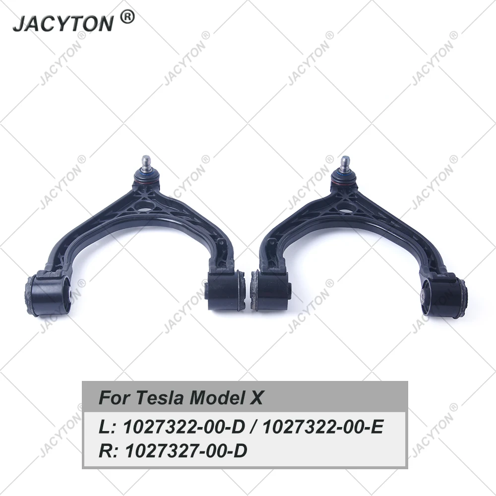 JACYTON Pair Front Upper Suspension Control Arm For Tesla Model X 5YJX 1027322-00-D 1027322-00-E 1027327-00-D 1027327-00-E