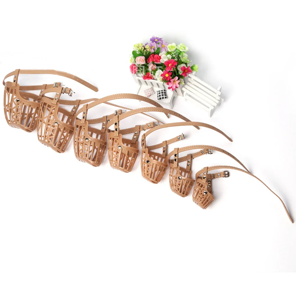 

Dog Adjustable Basket Type For Pet Puppy Training Protection Outdoor Walking Size Xl Anti Barking Muzzle Pet Dog Muzzle