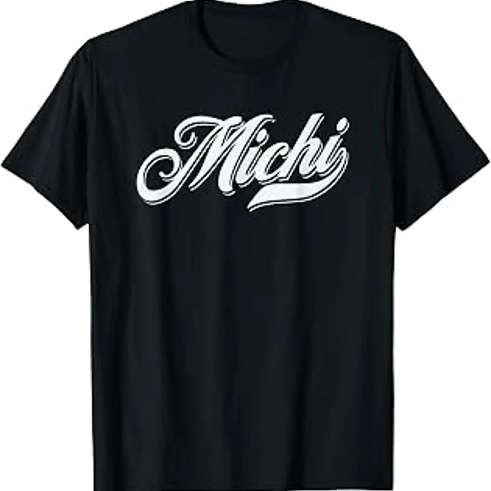 Lustige Idee für Männer und Jungen. Michi-T-Shirt im Vintage-Stil, gewaschen, weich, leicht dehnbar, Unisex, lässig, Herren-Grafik, modisch, vielseitig einsetzbar