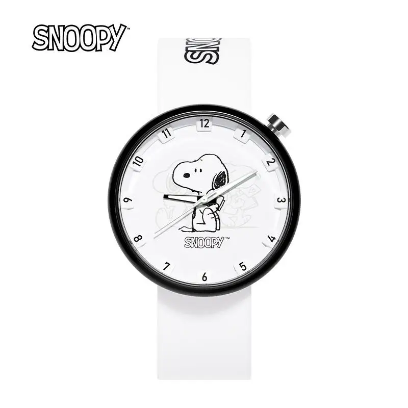 New Snoopy Watch Kawaii Cartoon Waterproof Silicone Strap Watch Women Clothing Decoration Office Versatile Watch Gift