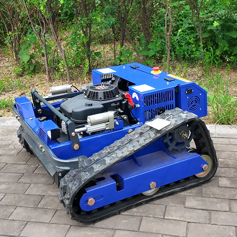 تخصيص جزازة العشب اللاسلكية التحكم عن بعد قاطع غاز ذاتية الدفع رباعية الأشواط دورة معدات الحدائق في الهواء الطلق