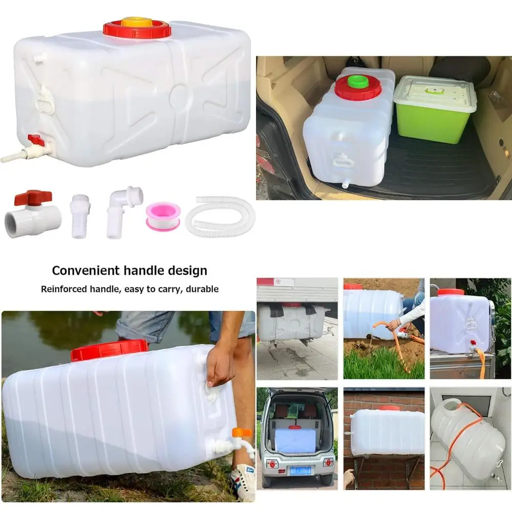 20 Gallon Collapsible Water Tank with Spigot - Ideal for Camping, RV, Outdoor Adventures, and Emergency Kits