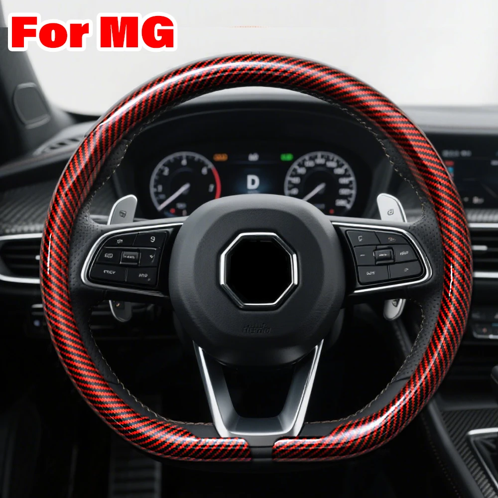 

For Mg D cut Car Steering Wheel Cover Suitable Zs Mg3 Hybrid Luxury Mg4 Mulan Hs 5 6 Hector Gt Zt 4 Electric Phev Accesorios