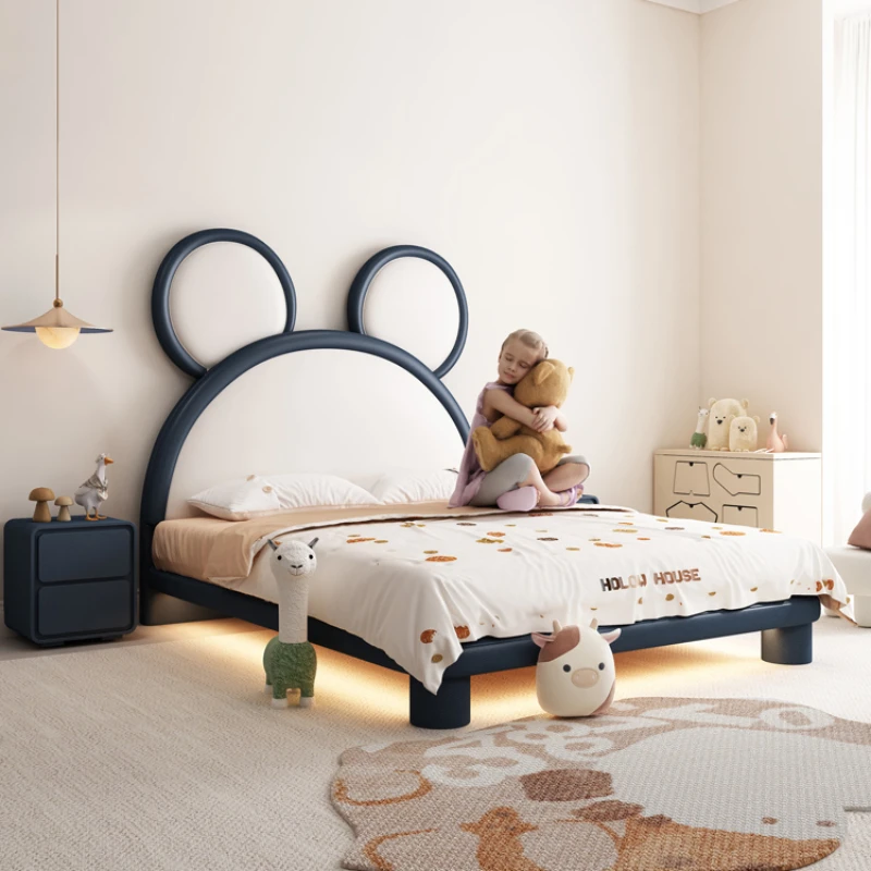 

Girl Single Person Children Beds Solid Wood Environment protection Princess Children Beds Cama Infantil Bedroom Furniture QF50TC