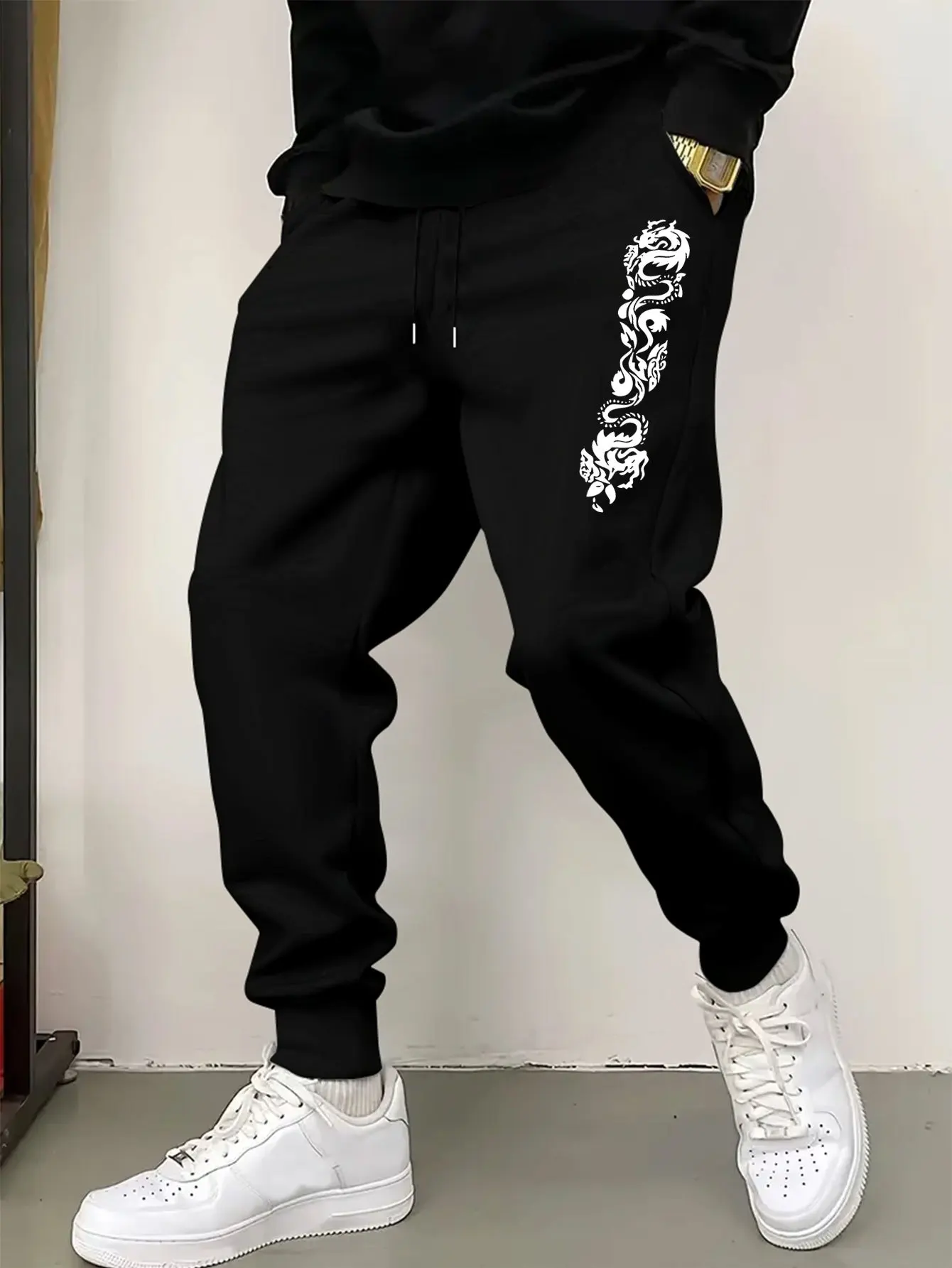 

Мужские корейские драматические брюки в японском и корейском стиле, комбинезон с широкими штанинами, зауженным подолом, манжетами, повседневные и официальные брюки, S-3XL