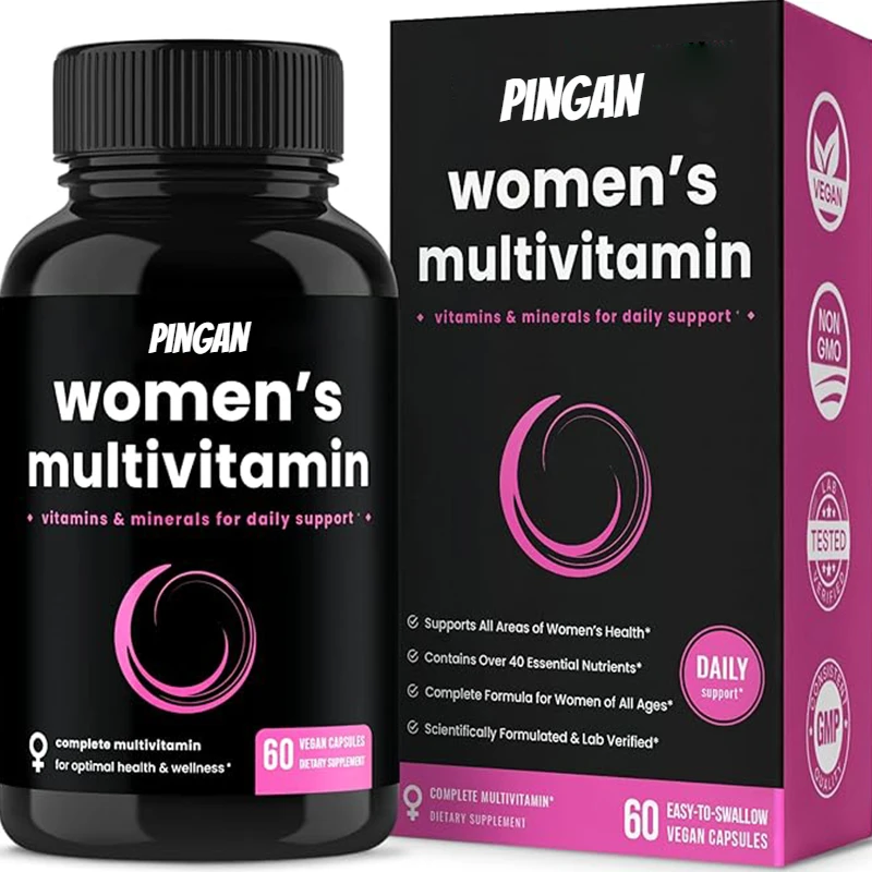 

Женские ежедневные комплексные витаминные добавки — вегетарианские капсулы — высококачественные многоминеральные комплексные витамины для женщин