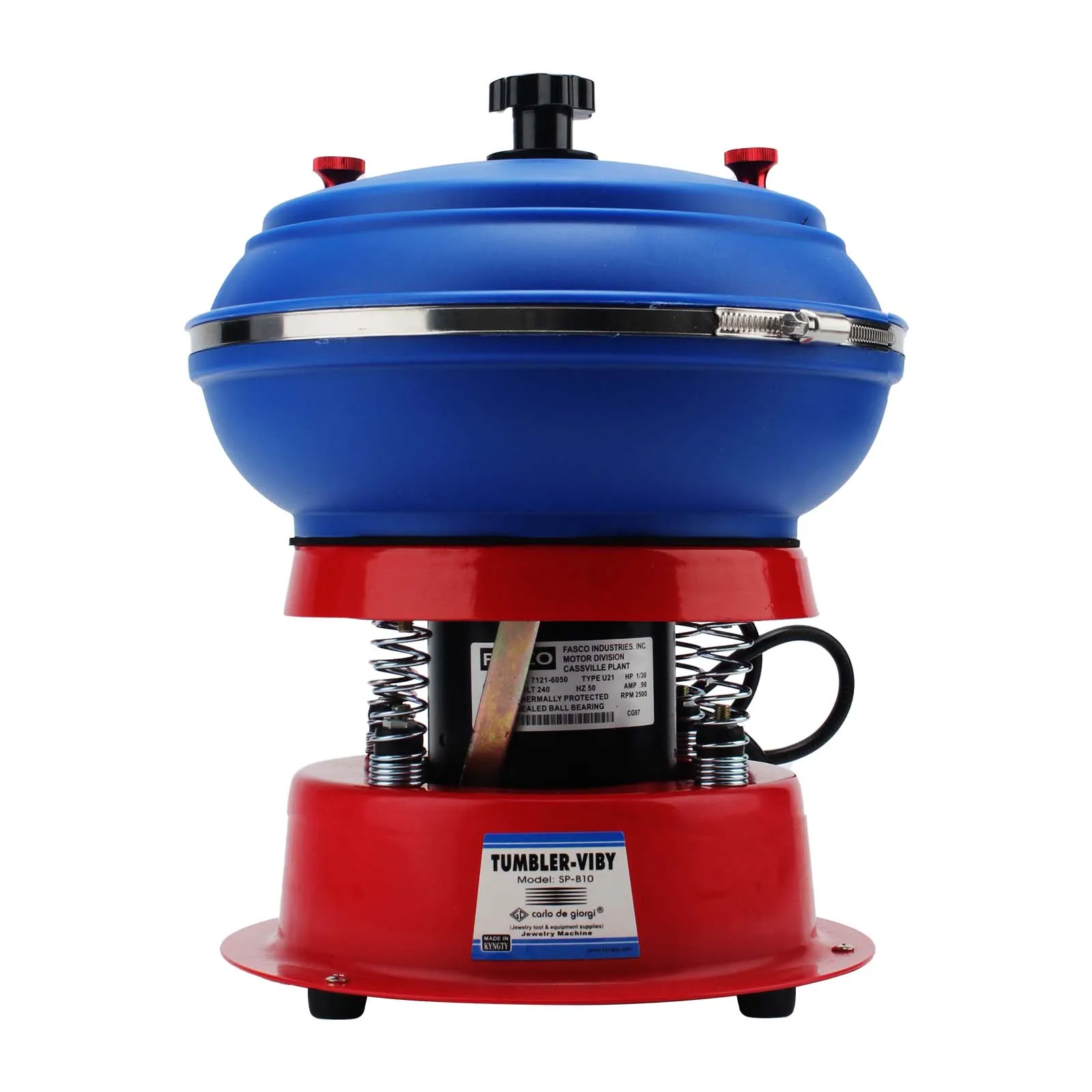 Hot Selling 8inch Vibration Jewelry Gold Rock Tumbler Polishing Machine Optimization Gemstone Rust Removal Vibratory