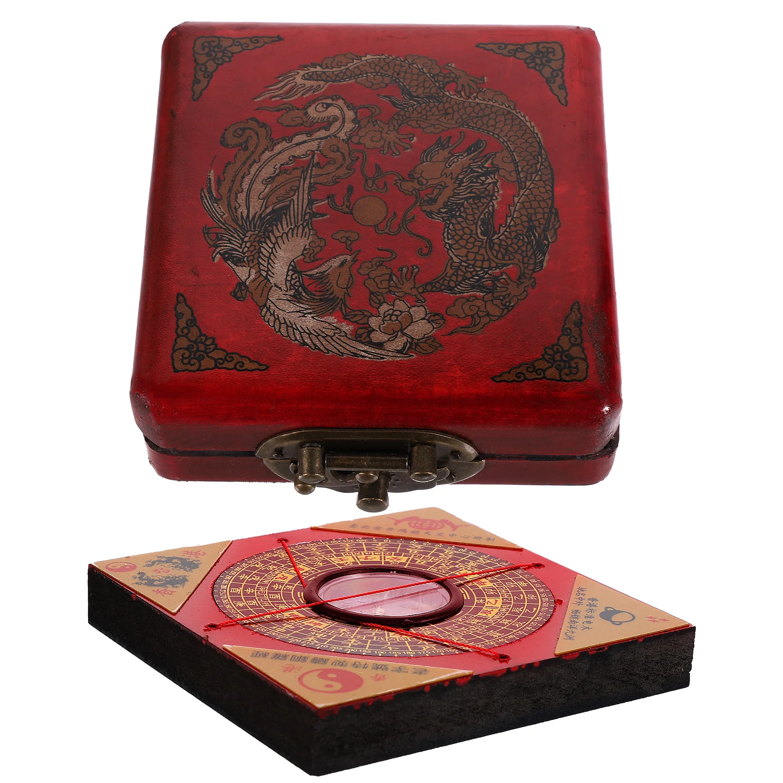

Feng Shui Professional Round Shape Chinese Wood Compass With Traditional Feng Shui Marking Easy To Use For Hiking Camping