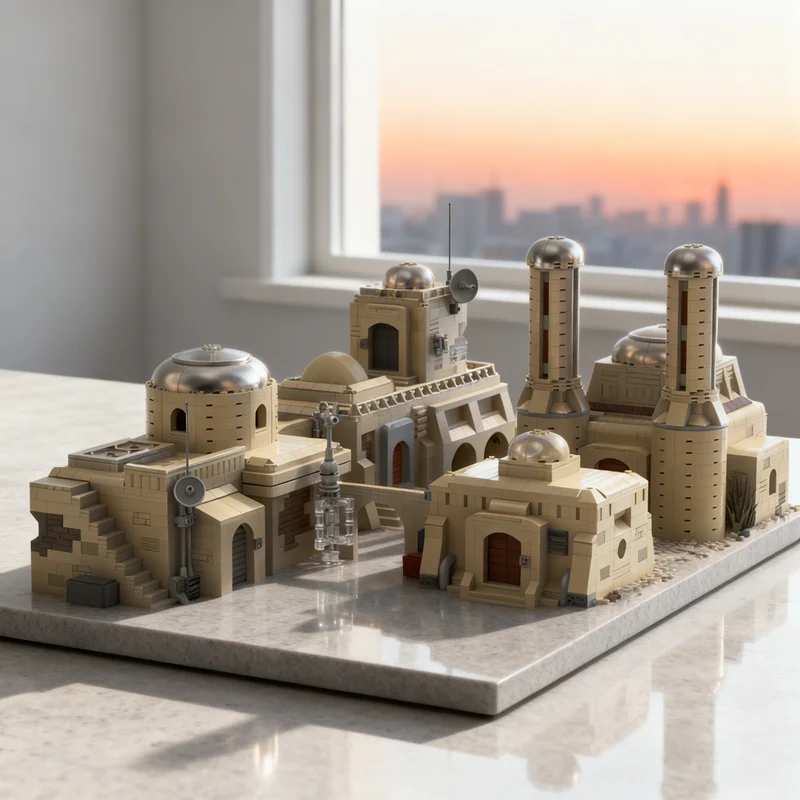 

4132pcs MOC SW Tatooine Mos Eisley Cantina 2 NO Star Battle Model Building Blocks Creative Display Gift Collectible Decor Kids