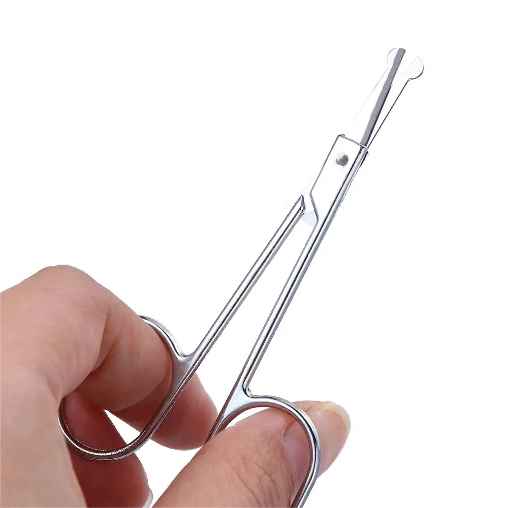 Nova moda ferramenta aparador de unhas aço inoxidável orelha aparadores faciais ferramenta beleza nariz tesoura cabelo