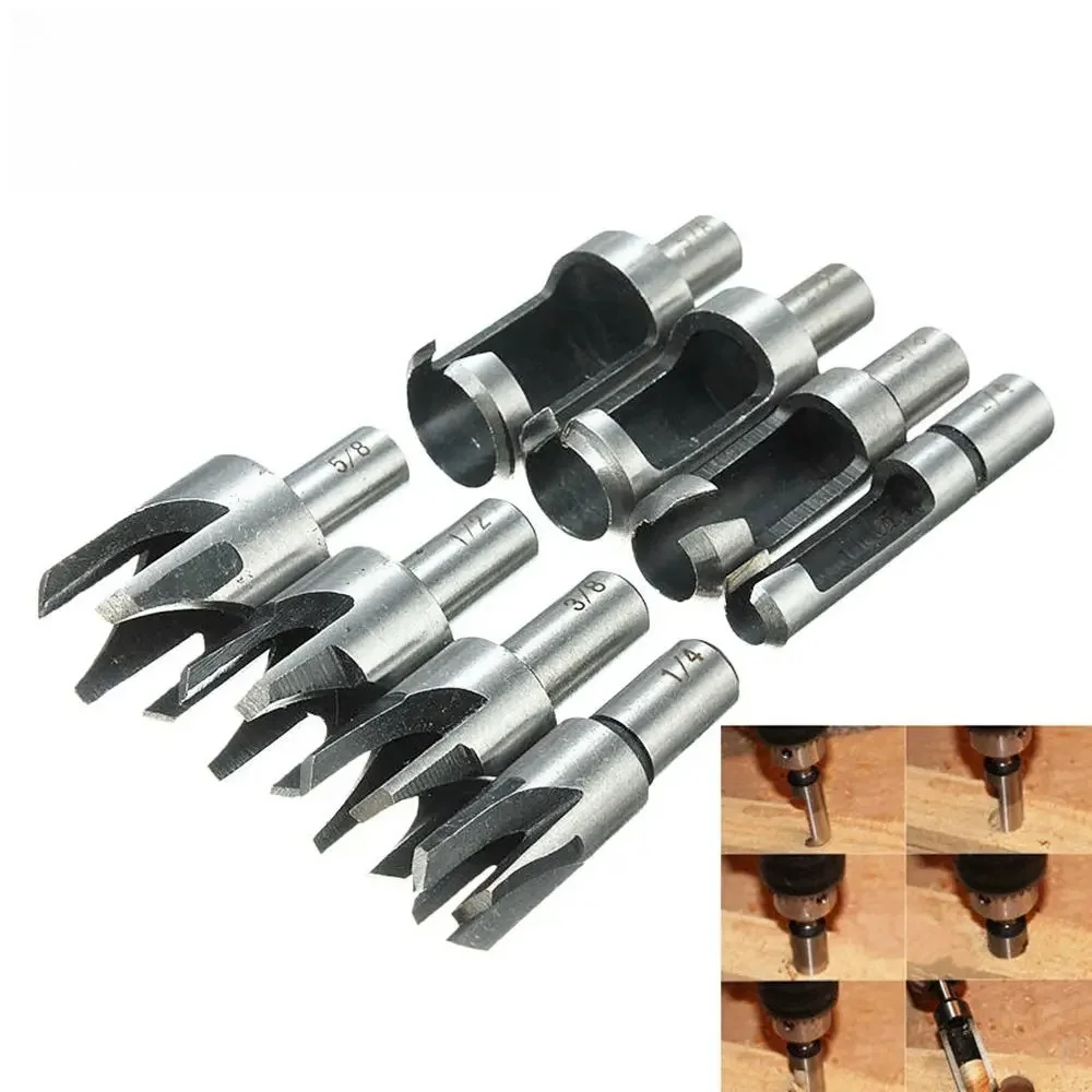 Wood Plug Cutter Drill Bits Wooden Dowel Making Cutter Woodworking Drilling Tool for Furniture Repair