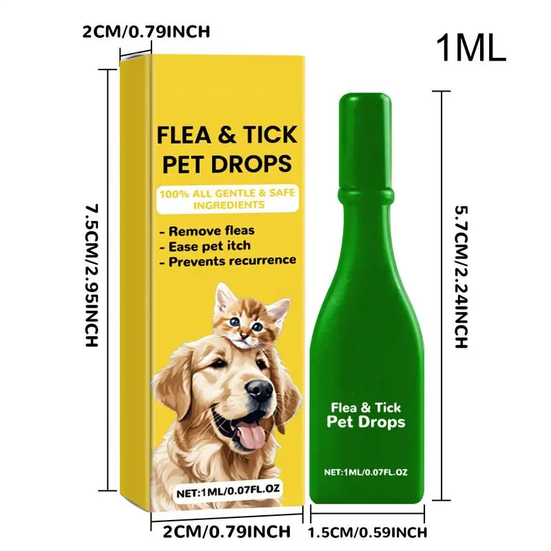 Pet Skin Spray Pet External Drops Long Lasting Tick Removal Tool Comfortable Natural Pet Care Spray For Cats & Kittens