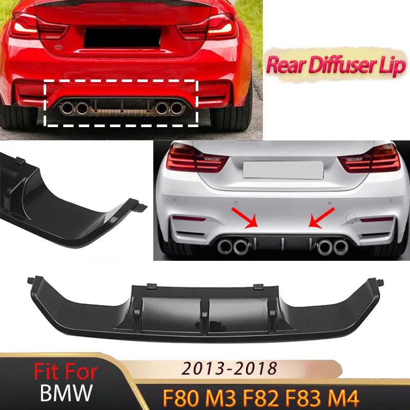 

Car Rear Bumper Diffuser Lip for BMW F80 M3 F82 F83 M4 2013 2014 2015 2016 2017 2018 Splitter Spoiler Plate Body Kits Tuning