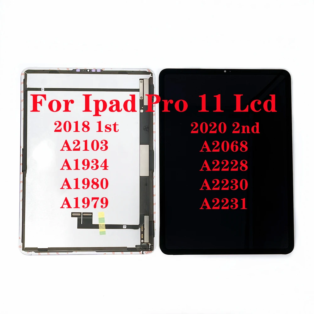 Original pantalla For IPad pro 11 pro11 Inch 2018 2020 a2103 a1934 a1980 a2068  LCD Display Digitizer Panel Assembly Replacement