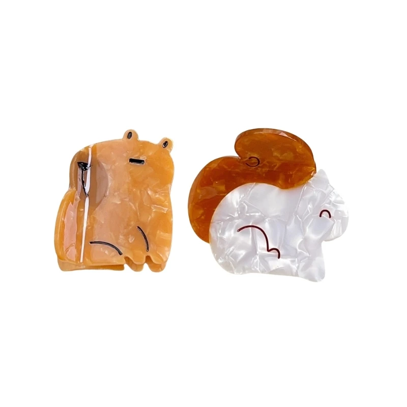 Hair Claw for Women Girl Acetate Acid Cartoon Hair Clamp Nonslip Ponytail Holder Animal Hair Claw Hair Shaping Ornament